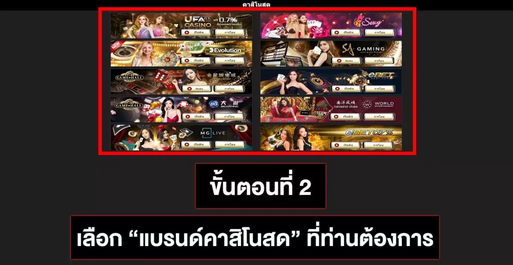 วิธีเข้าเล่นบาคาร่า