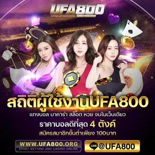 สถิติผู้ใช้งานUFA800